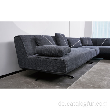 Moderne Sofagarnituren für Wohnzimmer L-Form Ecksofagarnitur Möbelsofa für Zuhause Wohnzimmermöbel